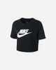 NIKE ESSENTIAL CROPPED LOGO TEE (W)