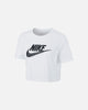 NIKE ESSENTIAL CROPPED LOGO TEE (W)
