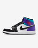 AIR JORDAN 1 MID BRIGHT CONCORD